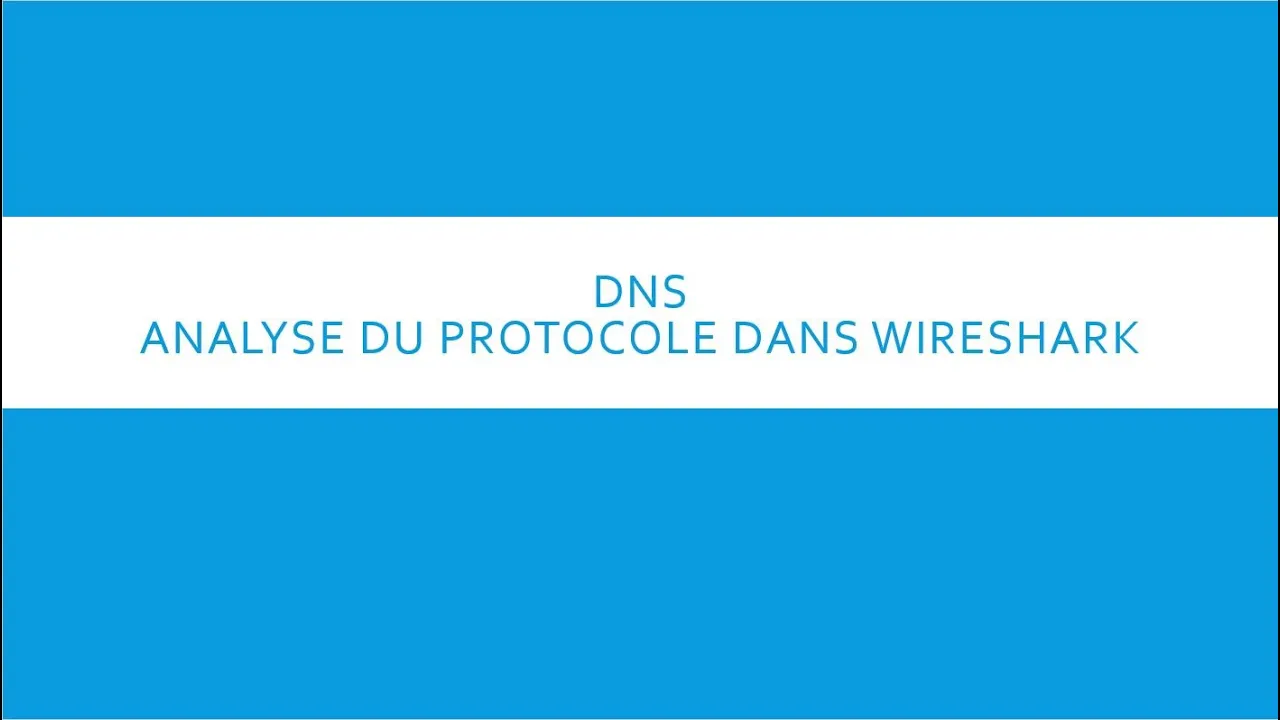 [Tuto Fr]wireshark analyse DNS