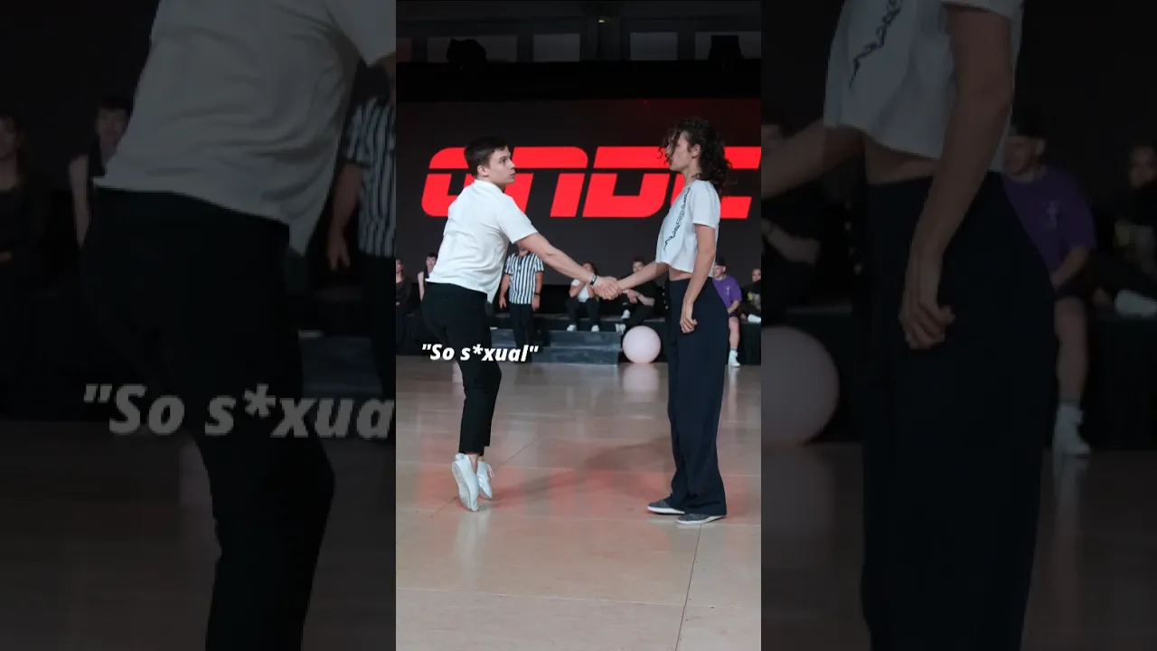 *HE* was flexible 😜 #improv #westcoastswing