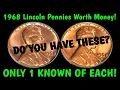 Incredible 1968 Lincoln Pennies Worth Chasing - Values As High As 7 000