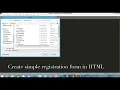 Simple Registration Form HTML and CSS Form Validation using Javascript