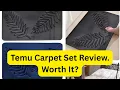 Temu 3 Piece Bathroom Carpet Set Review Soft Non-Slip Bathroom Carpet Rug
