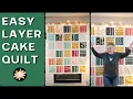 EASY LAYER CAKE QUILT Great beginner quilt pattern