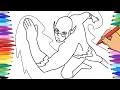 FLASHHHH How to Draw THE FLASH with Sharpie Marker - Superheroes Coloring Pages for Kids