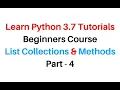 Python 3 7 4 Beginners Course List Collection Methods