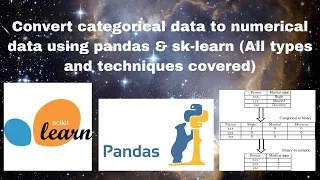 Categorical Nominal Ordinal to numerical data preprocessing in Python all types with Example