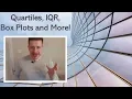 Quartiles Percentiles Quintiles Interquartile Range Box Plots worked examples Oh wow