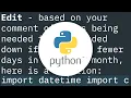 How to increment datetime by custom months in python without using library