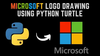 Microsoft Logo Using Python Turtle Python Turtle Graphics Python Learnonpy
