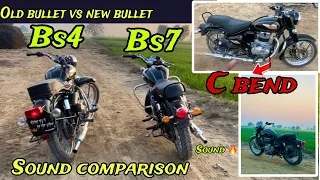 royel enfield 2024 bs7 vs old bullet bs4 sound comparison old vs new bullet sound test 