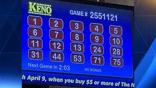 Wow Mass Keno prize wins with numbers 1-12