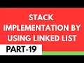Stack Implementation Using Linked List Data Structures Algorithms