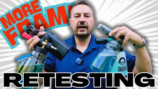 Retesting the Blackline foam cannon to account for proper mix ratios Fixing my big mistake