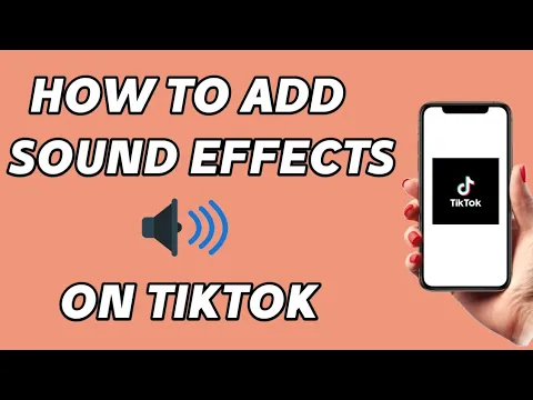 Download MP3 How to apply sound effects in tiktok (tutorial)