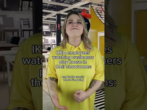 Playing house in the IKEA showroom #shorts