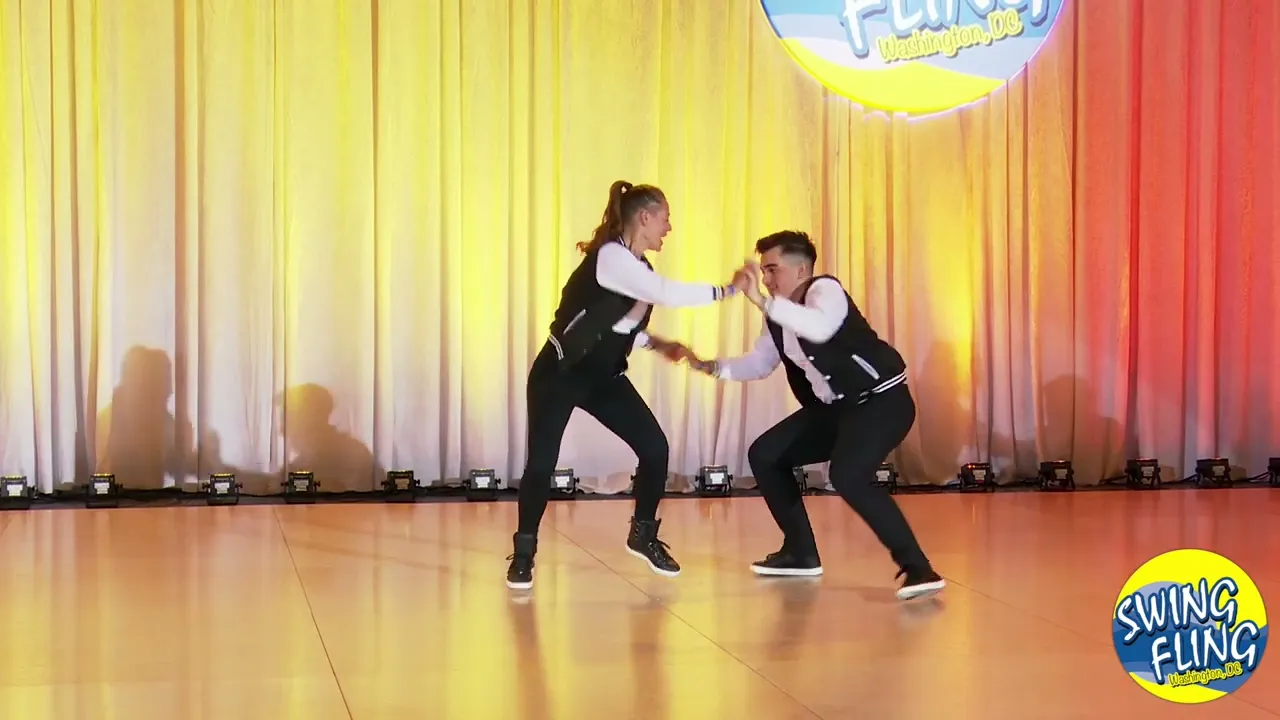 Swing Fling 2023 ProAm Spotlight Dario Haxhia with Jes Ann Nail