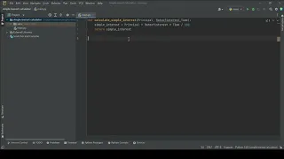 How to make a simple interest calculator using python