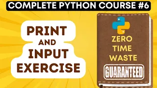 Python Print and Input Function Exercise Python Tutorial -