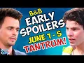 Bold and Beautiful Early Spoilers June 1-5 Wyatt STUNS Dad RJ s Big TANTRUM Soap Dirt