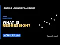 M2L1 What is Regression in Machine Learning Explained Visually for Beginners ML Course