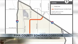 Participate in ADOT Sonoran Corridor survey to improve highway traffic