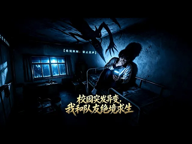 動漫 校園突發異變我和隊友絕境求生 校園驟然淪陷大學生抱團熬過生死黑夜