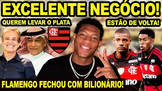 FLAMENGO FECHOU ACORDO COM BILIONÁRIO! SHEIKS QUEREM LEVAR PLATA! DE LA CRUZ E VITÃO DE VOLTA! E+