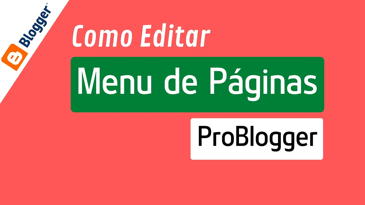 Como Editar Menu de Páginas Temas Problogger | Newspot