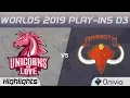 UOL vs MMM Highlights Worlds 2019 Play in Unicorns of Love vs MAMMOTH by Onivia