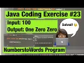 Turning Numbers Into Words In Java