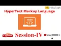Hypertext Markup Language Session-IV