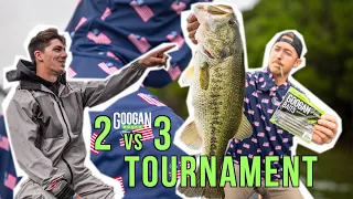 Googan 2V2 BEST 5 Bass FISHING TOURNAMENT BONUS ROTATING ANGLER