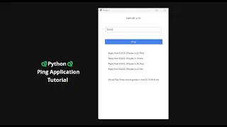 Python Ping Application Tutorial