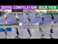 Serve Compilation - Slow Motion Alcaraz Djokovic Sinner Zverev Rublev Shelton