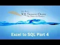 SQL Training Online - Excel to SQL Server