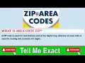 What is Area Code ZIP Area Code VS ZIP Code