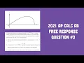 2021 AP Calculus AB FRQ