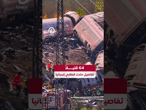 #shorts | 64 قتيلا تفاصيل حادث قطاري اسبانيا
