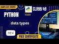 python data type python tutorial hindi