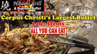 13 99 AYCE Fried Crabs 140 Items Hibachi Grill Supreme Buffet Largest in Corpus Christi TX