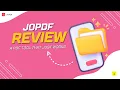 JOPDF Review Edit Convert Manage PDFs Without Paying Monthly
