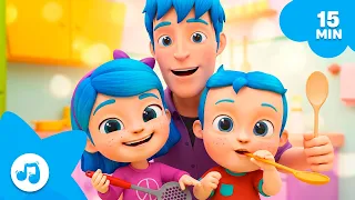 Yo Tenía una Orquesta 💙 + 15 Minutos de Canciones Infantiles | La Familia Blu