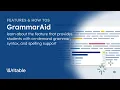 GrammarAid AI-Powered Grammar Spelling Syntax Support