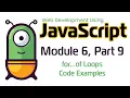 JavaScript Fall 2024 Module 6-9 for of Loop Code Example
