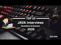 Top 10 Java Interview Questions and Answers 2025 Java Developer Interview Preparation