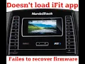 iFit NordicTrack S40 fails to recover firmware