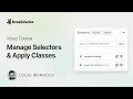 How To Manage Custom CSS Selectors Apply Classes In Breakdance
