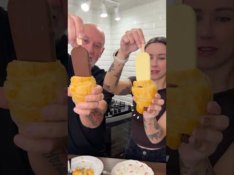 Croissant com sorvete