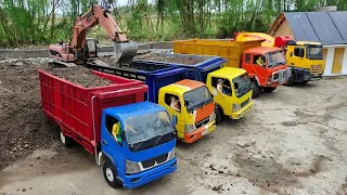 Mobil Truk Oleng RC Muatan Pasir lewati Jalan Banjir dan Nanjak di Perkampungan Jatuh Terguling