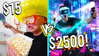 Download $15 VS $2,500 GAMING ROOMS! *Budget Challenge* MP3