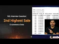 Find the Nth Highest Salary RANK Function SQL interview questions and answers SQL Challenge